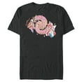 thumbnail image 1 of Disney Princess Moana and Ariel Shell Phones - Short Sleeve Blended T-Shirt for Adults - Customized-Dark Heather, 1 of 5