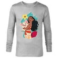 thumbnail image 1 of Disney Princess Moana and Pua Seashell - Long Sleeve T-Shirt for Men - Customized-Athletic Heather, 1 of 5