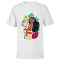 thumbnail image 1 of Disney Princess Moana and Pua Seashell - Short Sleeve T-Shirt for Kids - Customized-White, 1 of 5