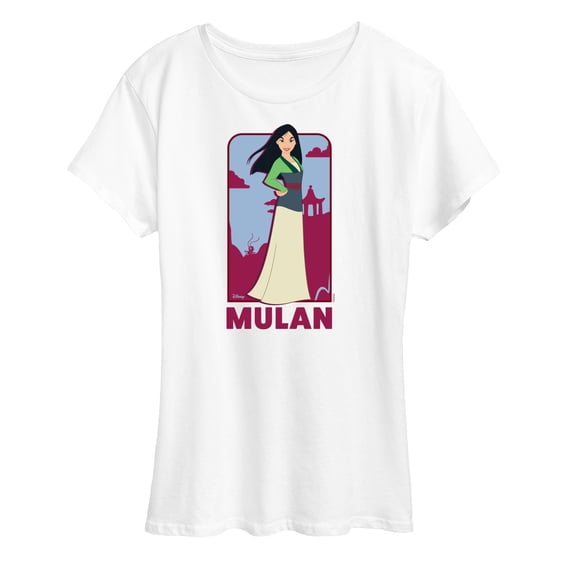 Disney Princess - Mulan Full Body Portrait - Women's Short Sleeve Graphic T-Shirt