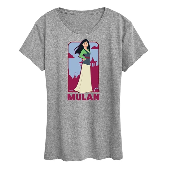 Disney Princess - Mulan Full Body Portrait - Women's Short Sleeve Graphic T-Shirt