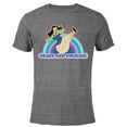 thumbnail image 1 of Disney Princess Mulan Grace and Courage Retro - Short Sleeve Blended T-Shirt for Adults - Customized-Dark Heather, 1 of 5