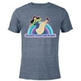 thumbnail image 1 of Disney Princess Mulan Grace and Courage Retro - Short Sleeve Blended T-Shirt for Adults - Customized-Navy Heather, 1 of 5