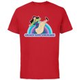 thumbnail image 1 of Disney Princess Mulan Grace and Courage Retro - Short Sleeve Cotton T-Shirt for Adults - Customized-Red, 1 of 2
