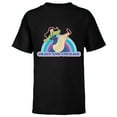 thumbnail image 1 of Disney Princess Mulan Grace and Courage Retro - Short Sleeve T-Shirt for Kids - Customized-Black, 1 of 5