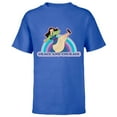 thumbnail image 1 of Disney Princess Mulan Grace and Courage Retro - Short Sleeve T-Shirt for Kids - Customized-Royal, 1 of 5