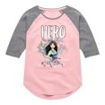thumbnail image 1 of Disney Princess - Mulan Hero Of My Story - Toddler & Youth Girls Raglan Graphic T-Shirt, 1 of 4