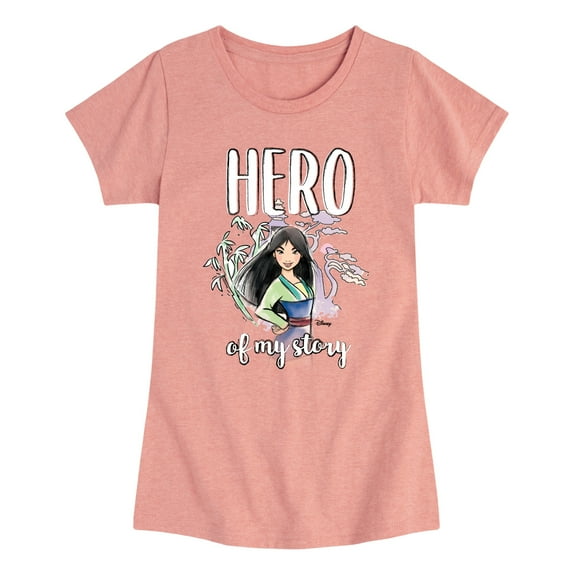 Disney Princess - Mulan Hero Of My Story - Toddler & Youth Girls Short Sleeve Graphic T-Shirt