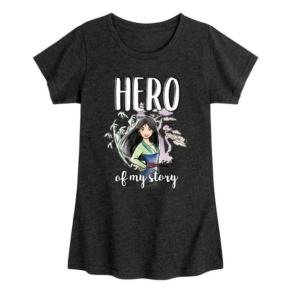 Disney Princess - Mulan Hero Of My Story - Toddler & Youth Girls Short Sleeve Graphic T-Shirt