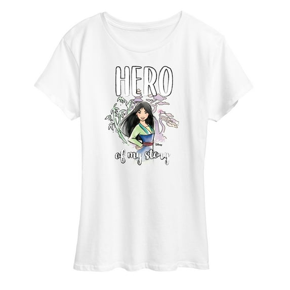 Disney Princess - Mulan Hero Of My Story - Women's Short Sleeve Graphic T-Shirt