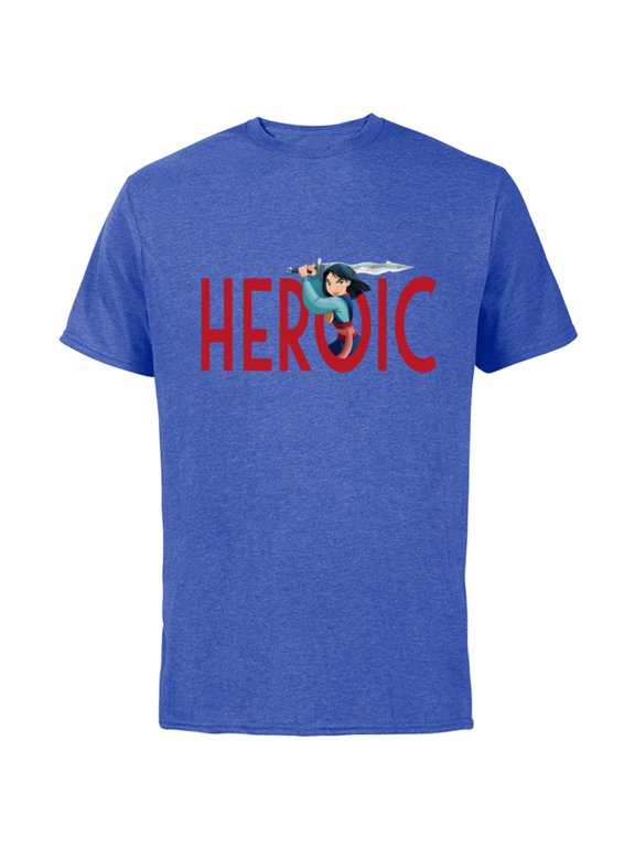 Princess Mulan Heroic - Short Sleeve Cotton T-Shirt for Adults - Customized-Royal Heather