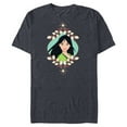 thumbnail image 1 of Disney Princess Mulan Holiday Standard - Short Sleeve Blended T-Shirt for Adults – Customized-Navy Heather, 1 of 5