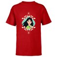thumbnail image 1 of Disney Princess Mulan Holiday Standard - Short Sleeve T-Shirt for Kids – Customized-Red, 1 of 5