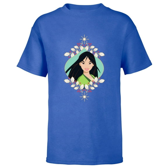 Disney Princess Mulan Holiday Standard - Short Sleeve T-Shirt for Kids – Customized-Royal