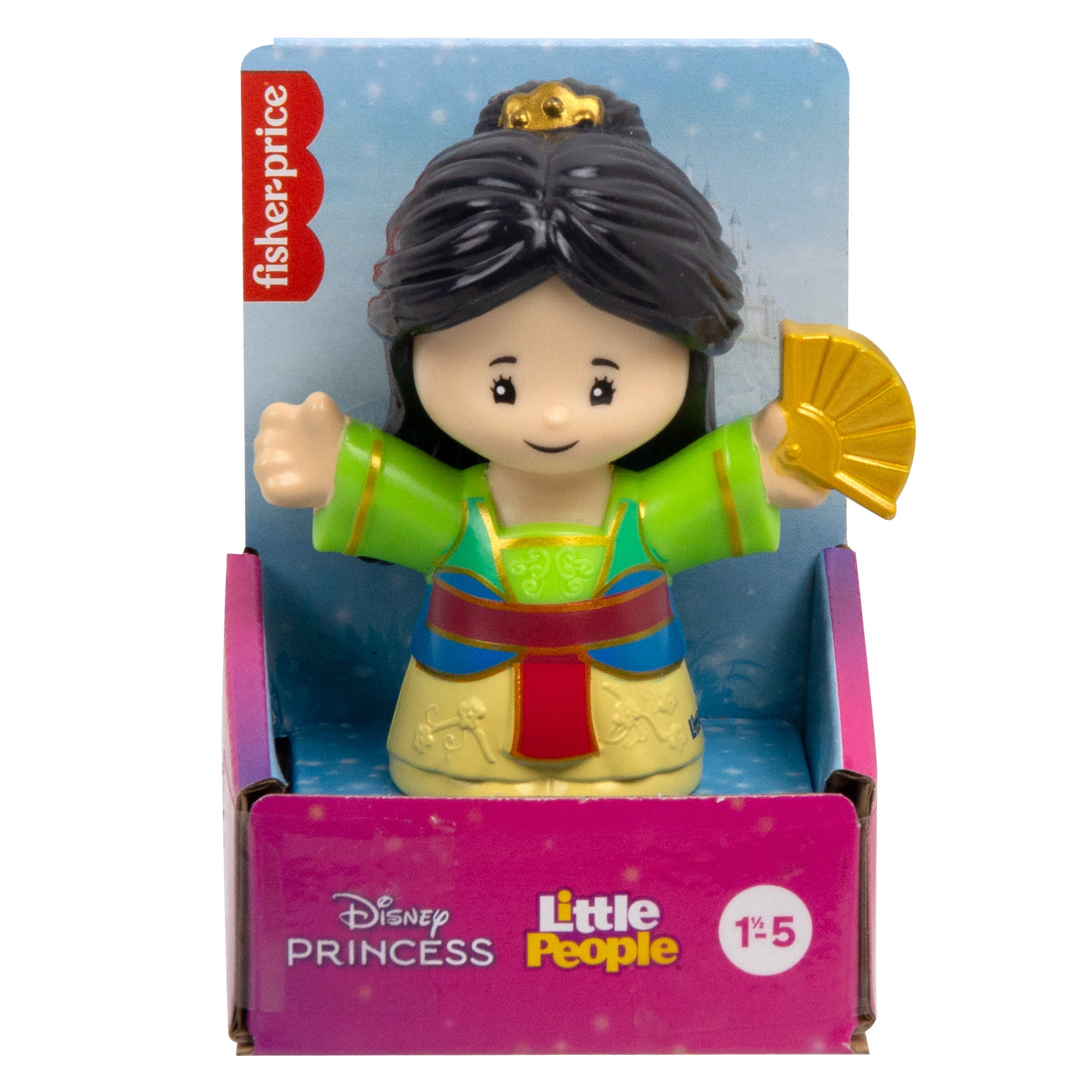 Disney Princess Mulan Little People Single Character Figure Toddler Toy for Pretend Play