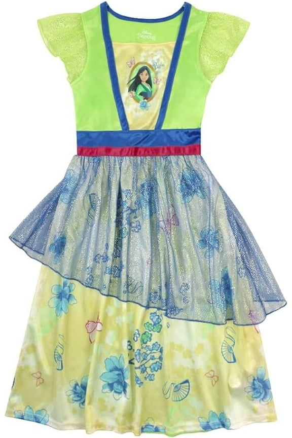 Princess Mulan Satinet and Tulle Nightgown, Girl's Size 8