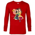 thumbnail image 1 of Disney Princess Mulan and Belle Friends are Truly Awesome - Long Sleeve T-Shirt for Men - Customized-New Red, 1 of 5