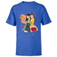 thumbnail image 1 of Disney Princess Mulan and Belle Friends are Truly Awesome - Short Sleeve T-Shirt for Kids - Customized-Royal, 1 of 5