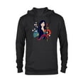 thumbnail image 1 of Disney Princess Mulan and Mushu Modern Art Deco Style - Pullover Hoodie for Adults - Customized-Black, 1 of 5