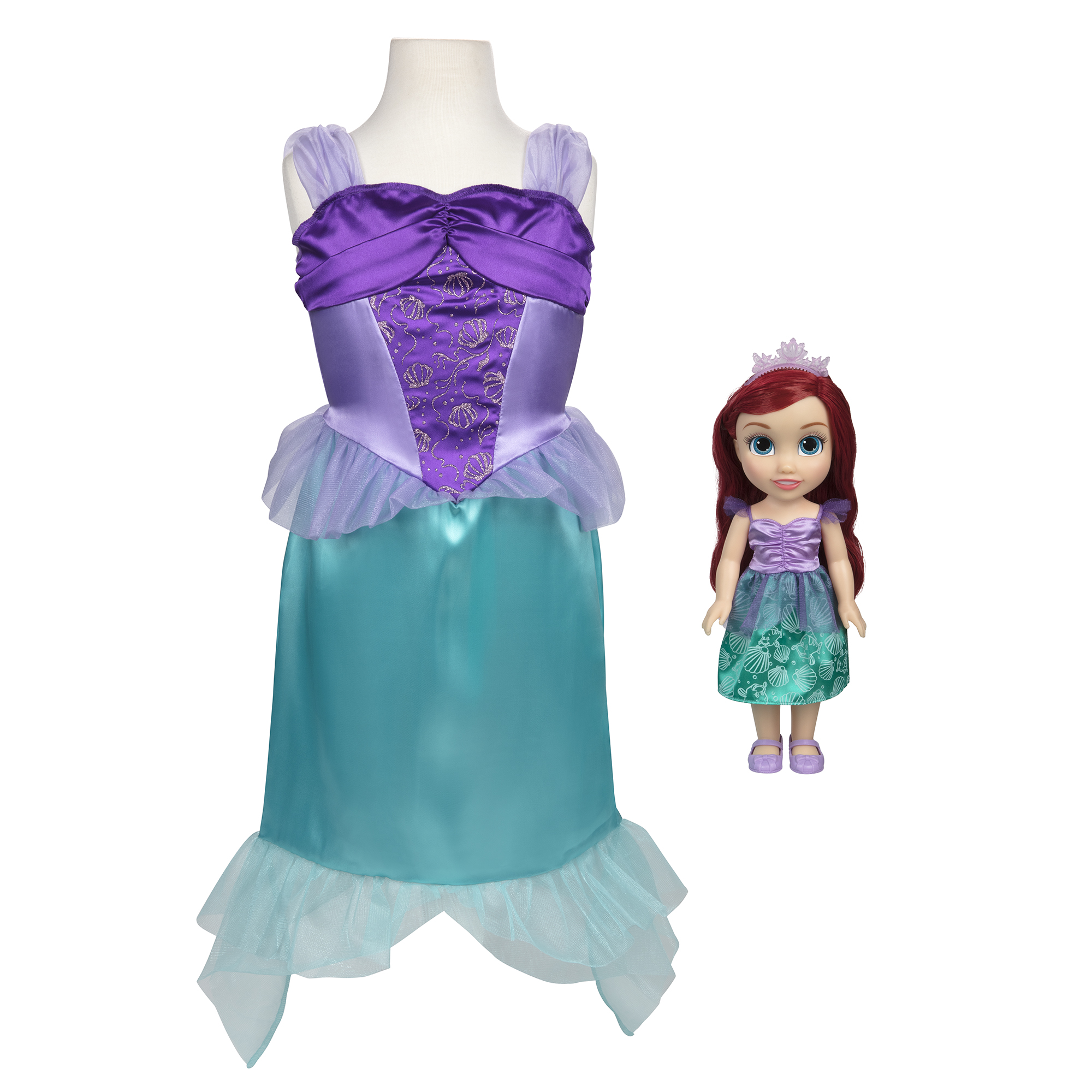 Disney Princess My Friend Ariel Doll with Child Size Dress Gift Set - image 1 of 8