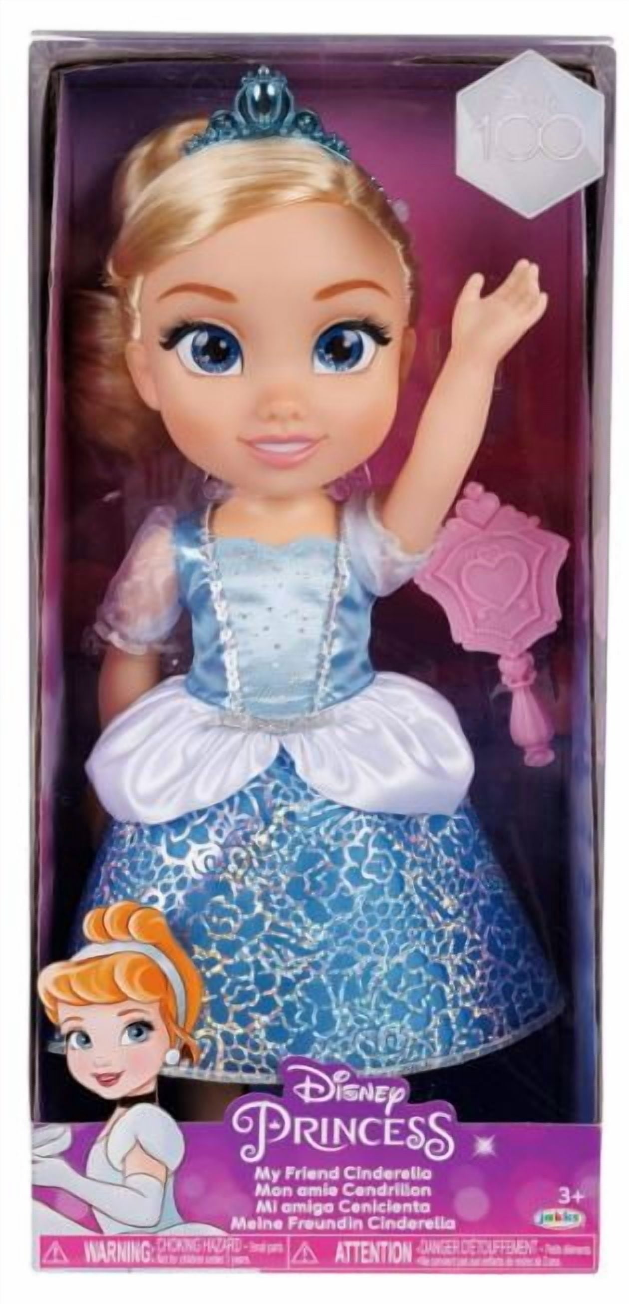 Disney Princess My Friend Cinderella Doll 14 inch Tall Includes Removable Outfit, Tiara, Shoes & Brush