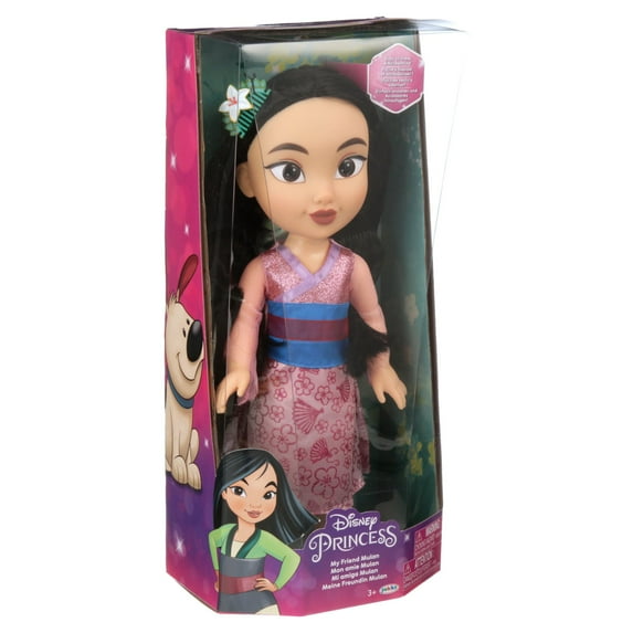 Disney Princess My Friend Mulan Doll 14 inch Tall Includes Removable Outfit, Tiara, Shoes & Brush