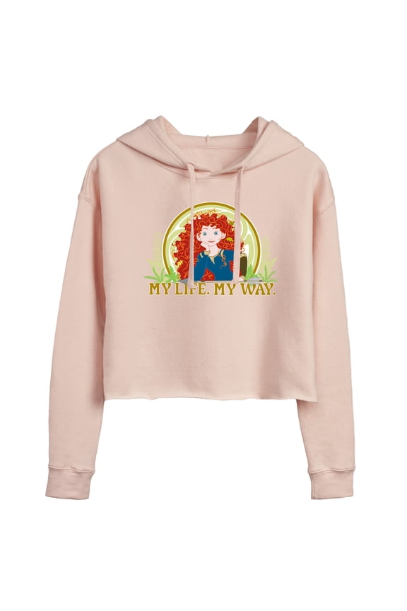 - My Life My Way - Juniors Cropped Pullover Hoodie