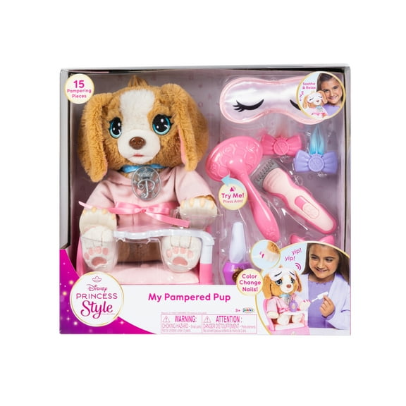 Disney Princess Style Collection My Pampered Pup Plush Toy for Girls Ages 3+