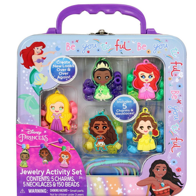 Disney Princess Jewelry Making Kit with Beads Kids Activity Toy Set