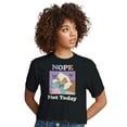 thumbnail image 1 of Disney Princess - Nope Not Today - Juniors Cropped Cotton Blend T-Shirt, 1 of 5