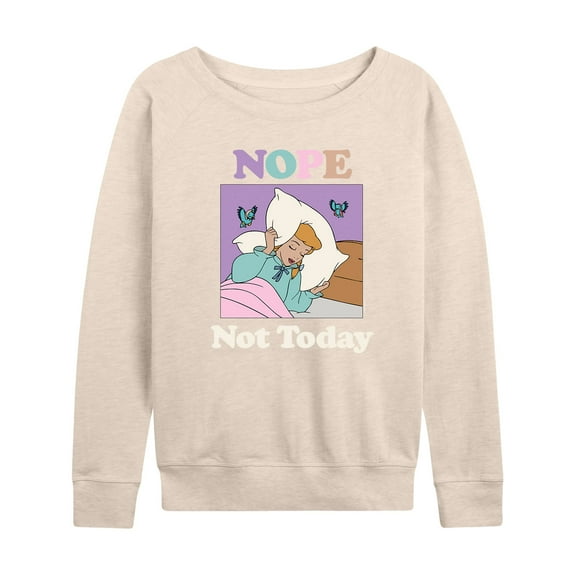 Disney Princess - Nope Not Today - Women's Lightweight French Terry Long Sleeve Shirt