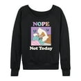 thumbnail image 1 of Disney Princess - Nope Not Today - Women's Lightweight French Terry Long Sleeve Shirt, 1 of 5
