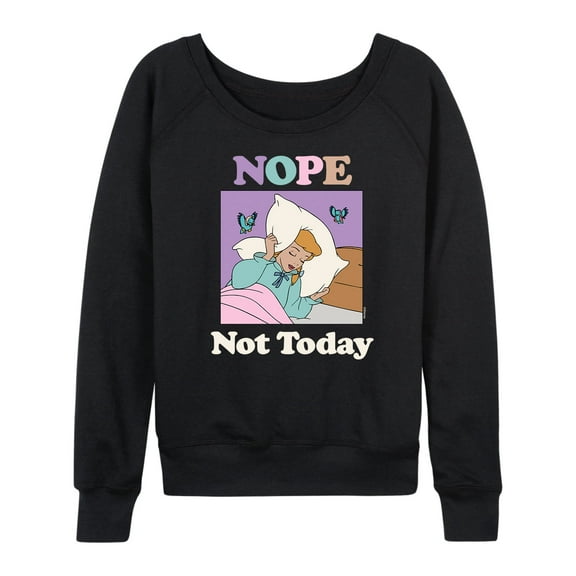Disney Princess - Nope Not Today - Women's Lightweight French Terry Long Sleeve Shirt