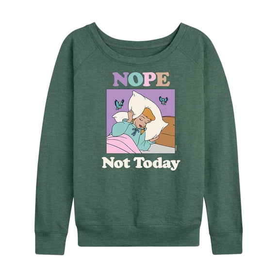 Disney Princess - Nope Not Today - Women's Lightweight French Terry Long Sleeve Shirt