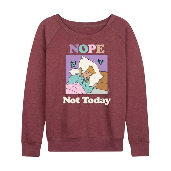 Disney Princess - Nope Not Today - Women's Lightweight French Terry Long Sleeve Shirt