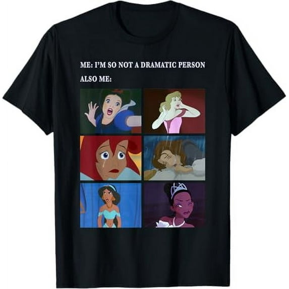 Disney Princess Not Dramatic Meme Panel T-Shirt