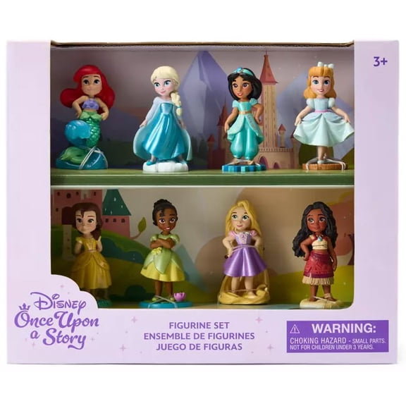 Disney Princess Once Upon a Story Deluxe 8-Piece PVC Figure Playset