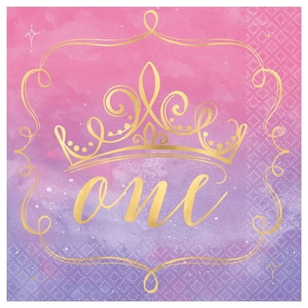 Disney Princess 'Once Upon a Time' 1st Birthday Lunch Napkins (16ct)