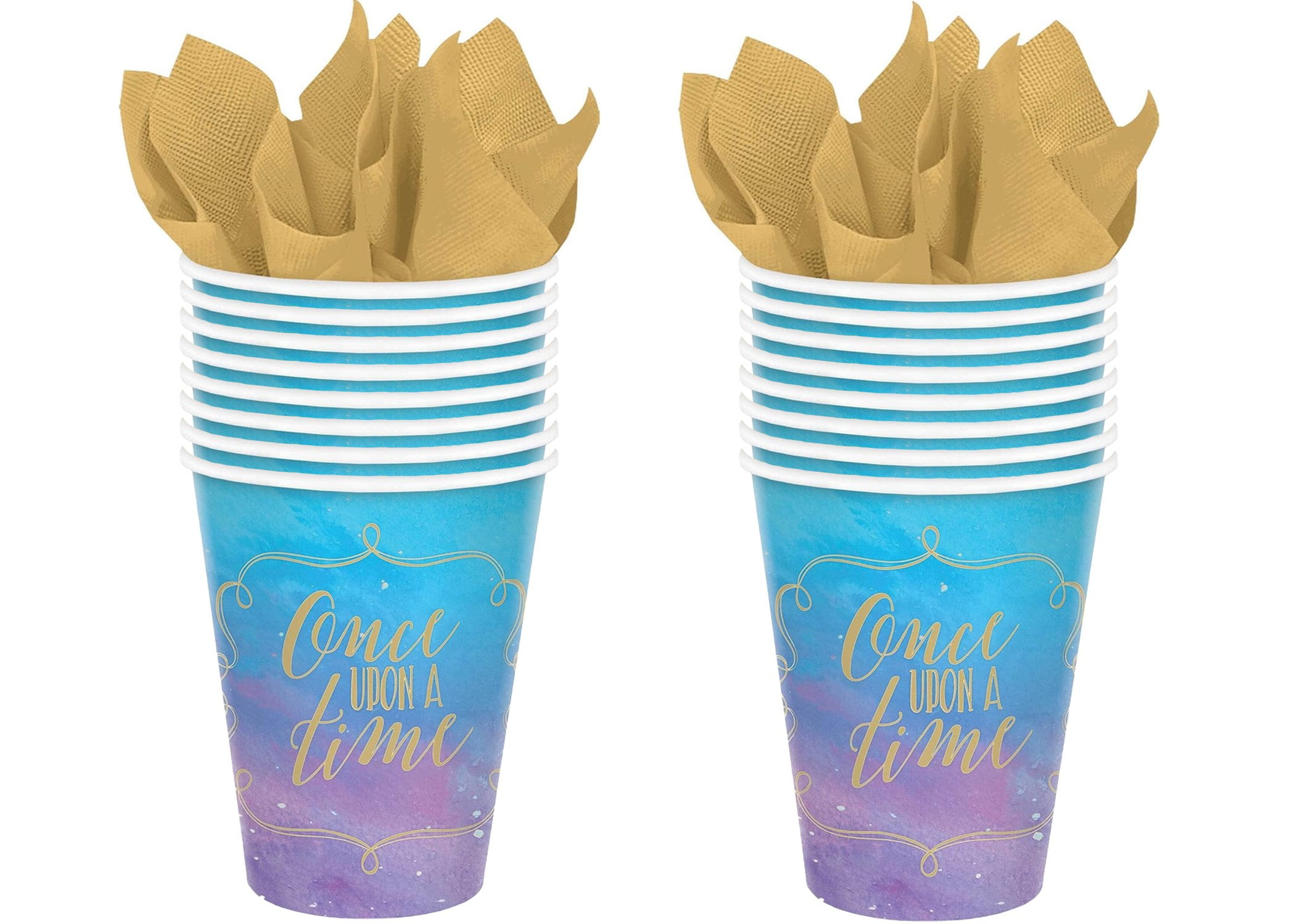 Disney Princess 'Once Upon a Time' 9oz Paper Cups - 2 Pack 16 Cups ...