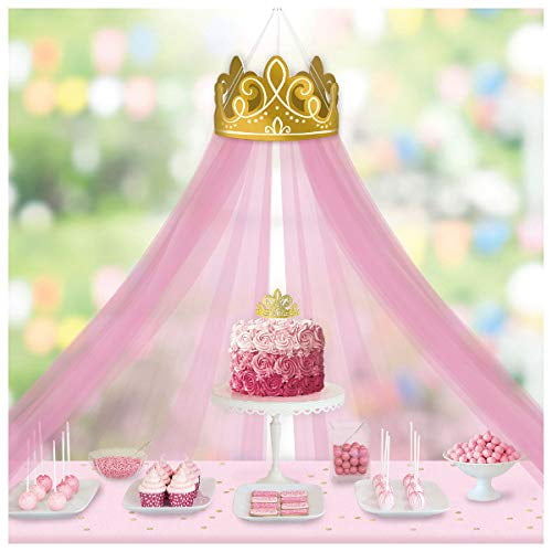 Disney Princess Once Upon a Time Deluxe Crown Decoration With Tulle Canopy