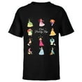 thumbnail image 1 of Disney Princess Our Family Trip Vacation Travel Holiday - Short Sleeve T-Shirt for Kids - Customized-Black, 1 of 5