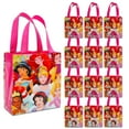 thumbnail image 1 of Disney Princess Party Favor Bag Set – 12 Pack of 8" Princess Party Goodie Bags for Kids Bulk Reusable Mini Totes | Disney Birthday Party Supplies, 1 of 5