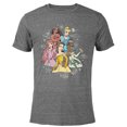 thumbnail image 1 of Disney Princess Pencil Sketch - Short Sleeve Blended T-Shirt for Adults - Customized-Dark Heather, 1 of 5
