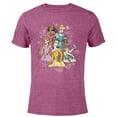 thumbnail image 1 of Disney Princess Pencil Sketch - Short Sleeve Blended T-Shirt for Adults - Customized-Purple, 1 of 5