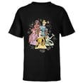 thumbnail image 1 of Disney Princess Pencil Sketch - Short Sleeve T-Shirt for Kids - Customized-Black, 1 of 5