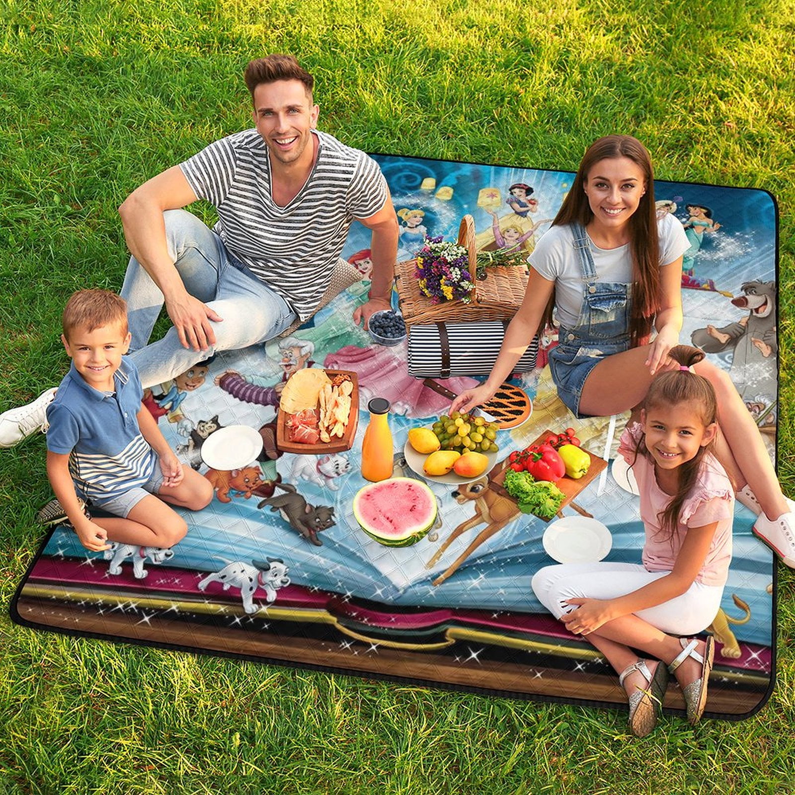 Picnic Mat Outdoor Picnic Blankets, Waterproof Sandproof Portable Foldable And Lightweight For Spring Summer Vacation Camping