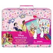 Disney Princess Pink Embossed Tin Activity Art Set, 14 Pieces
