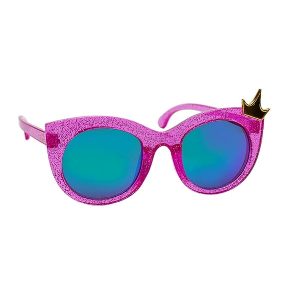 Disney Princess Pink Glitter Crown Kids Sunglasses