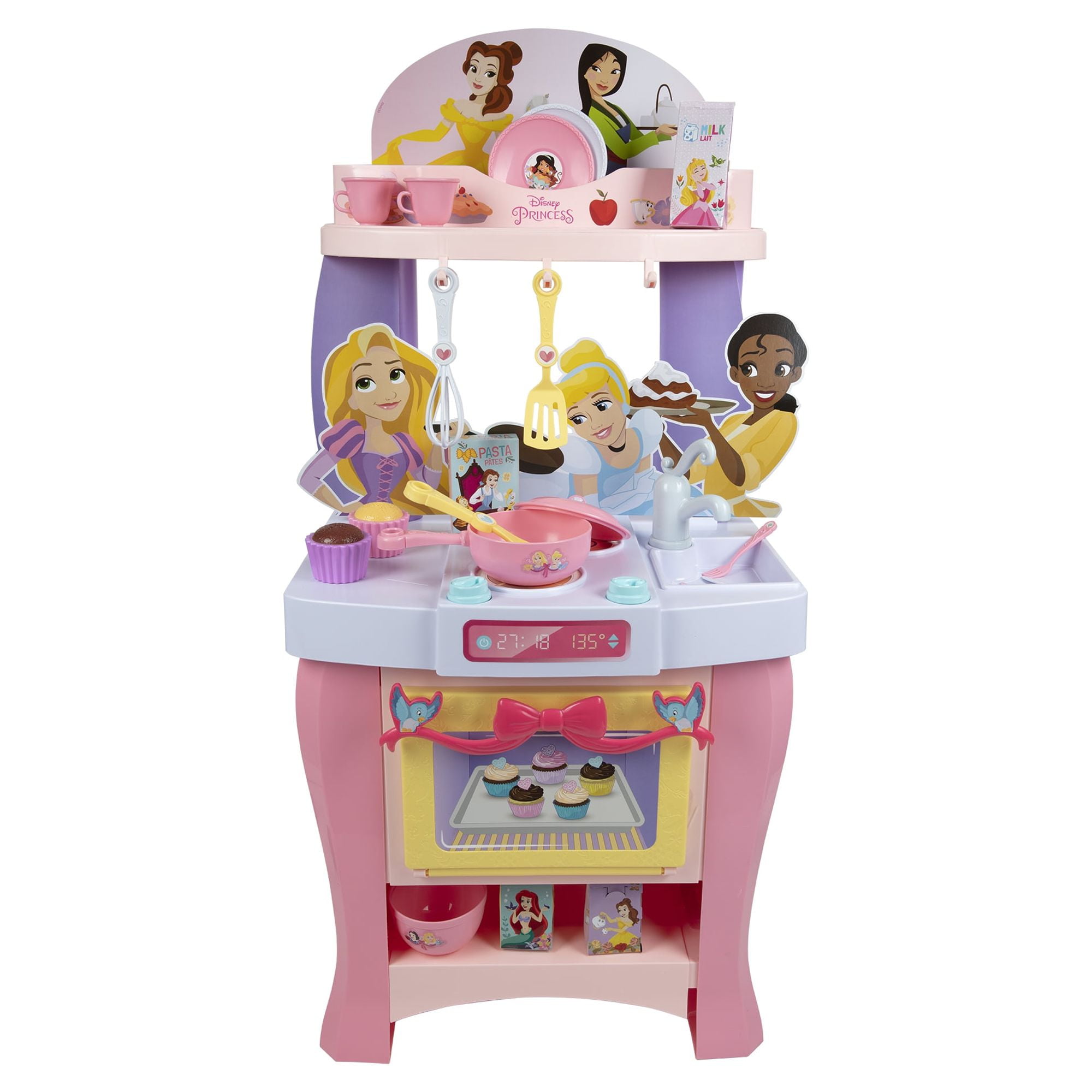 New Disney Princess Play Kitchen Includes 20 Accessories, over 3 Feet Tall