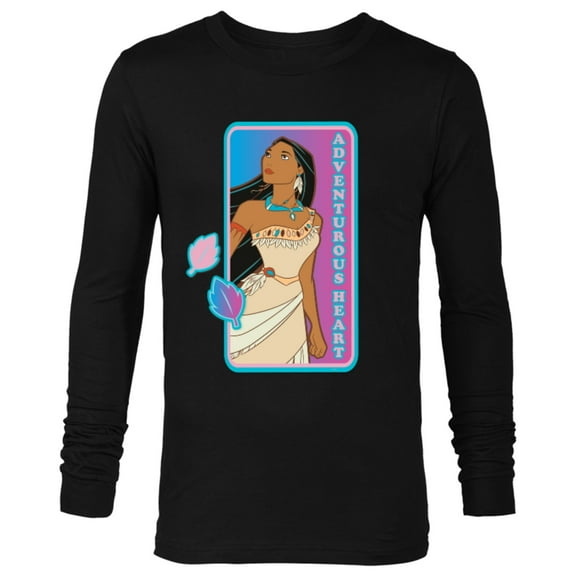Disney Princess Pocahontas Adventurous Heart - Long Sleeve T-Shirt for Men - Customized-Black